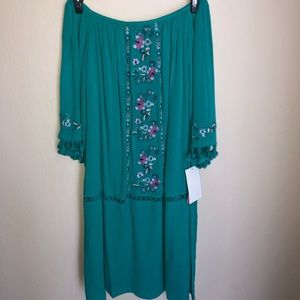 Teal dress
